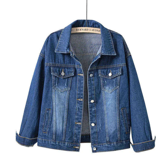Women'S Plus Size Denim Jacket White Meifu Market
