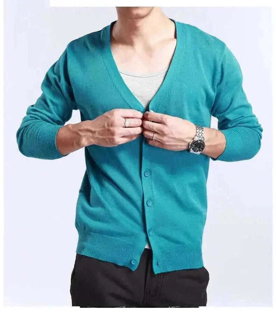 luxury cashmere cardigan | premium mens sweater coat | soft cashmere blend | ultrasonic cleaning