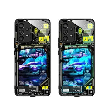 led back cover case | tempered glass protection | wireless charging compatible | energy saving