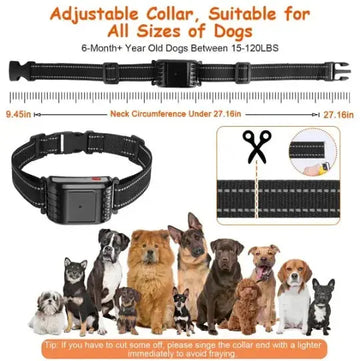 990FT Range Dog Wireless Fence Remote Training Collar IPX6 Waterproof Receiver With 0-9 Levels Beep Vibration Shock Mode 4 Channels Rechargeable Transmitter System Meifu Market