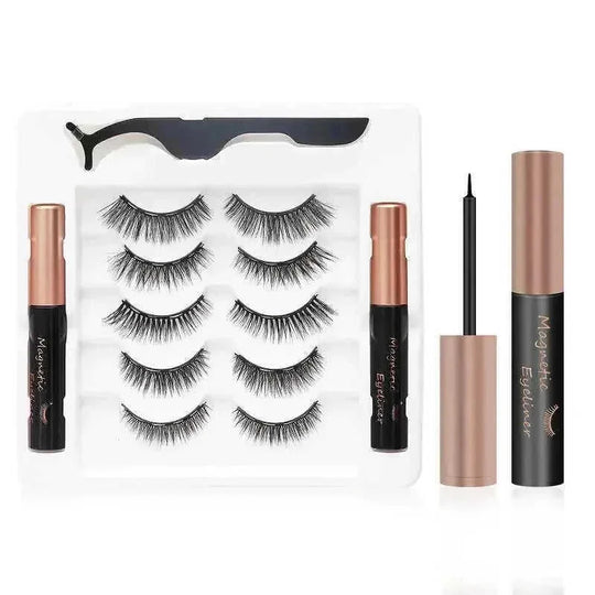 magnetic eyeliner kit | waterproof false lashes | no glue eyelash set | energy saving