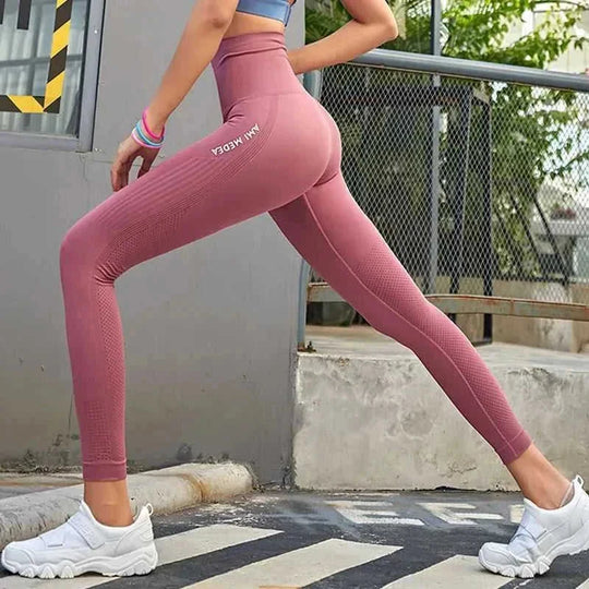 high-waisted yoga pants | 4-way stretch fabric | moisture-wicking leggings | energy saving