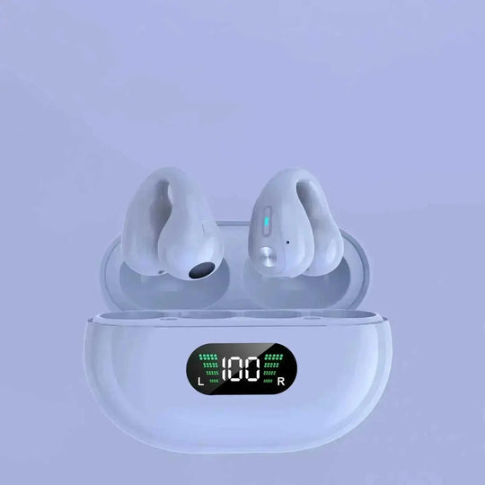Bone Conduction Headphones TWS Earbuds Ear Clip Bluetooth 5.3 Touch Wireless Earphone In-Ear Bass HIFI Sports Headset - Meifu Market
