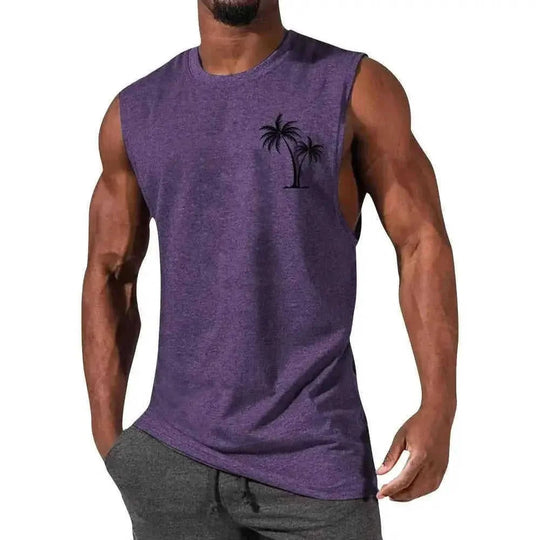 quick-dry fabric muscle tank | moisture-wicking workout vest | sleeveless athletic shirt for men | energy saving