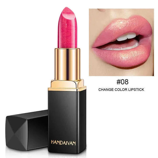 temperature change lipstick | metallic lipstick set | pearlescent lip gloss | energy saving