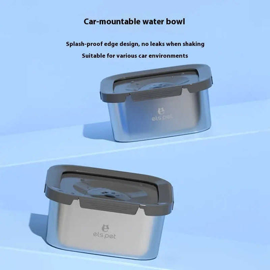 Pet Water Bowl Stainless Steel Floating Bowl Water Feeder Anti-tumble Meifu Market