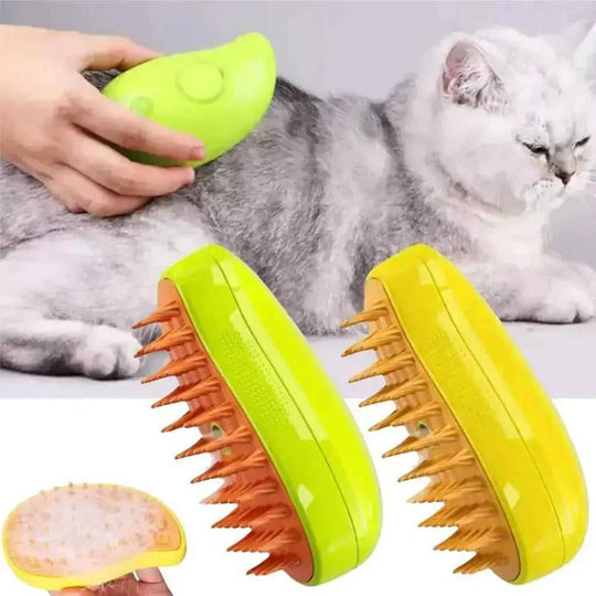 3 In 1 Cat Steam Brush Steamy Dog Brush Electric Spray Cat Hair Brushes For Massage Pet Grooming Comb Hair Removal Combs - Meifu Market