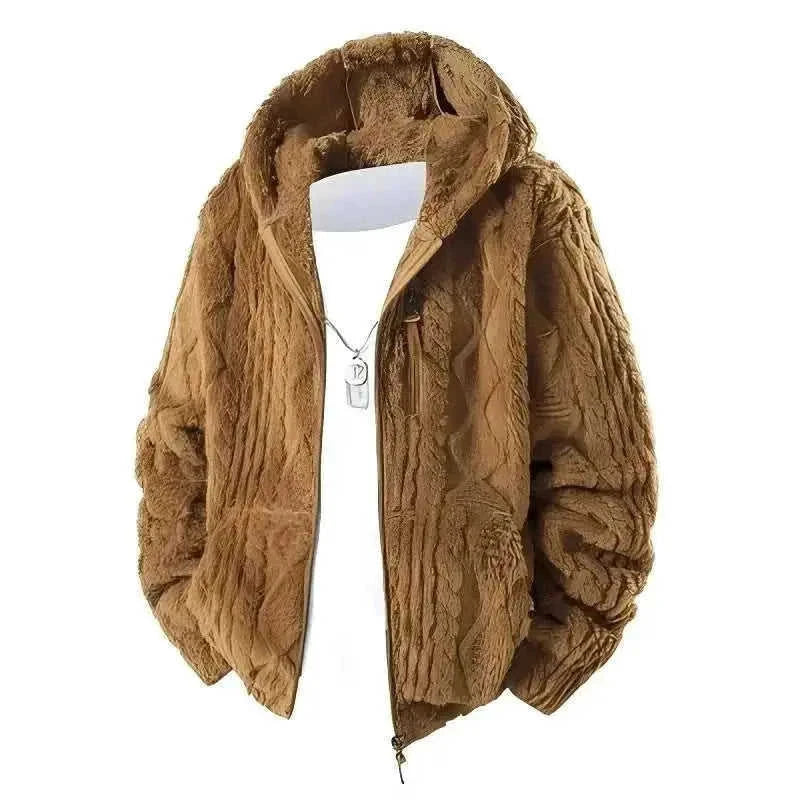 fleece-lined winter jacket | waterproof outdoor jacket | insulated mens coat | ultrasonic cleaning