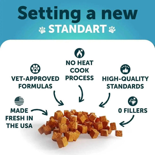 Cat Calming Treats - Natural Wellness Supplement for Cats & Kittens | Chicken Flavor Artullano - close-up detail shot