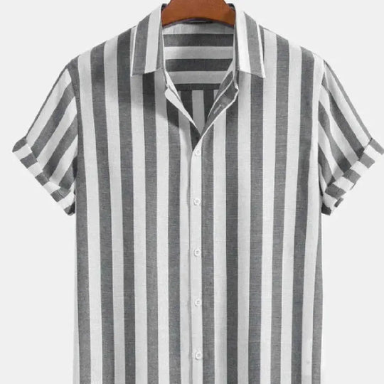 lightweight cotton fabric | breathable summer shirt | short-sleeve printed top | ultrasonic cleaning