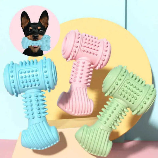 Dog Chew Toy Dogs Teeth Cleaning Toys Indestructible TPR Chewing Bite Resistant Teething Toys Pet Products Green - dog che...