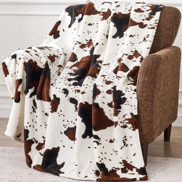 Cows Pattern Printed Flannel Digital Blanket Meifu Market