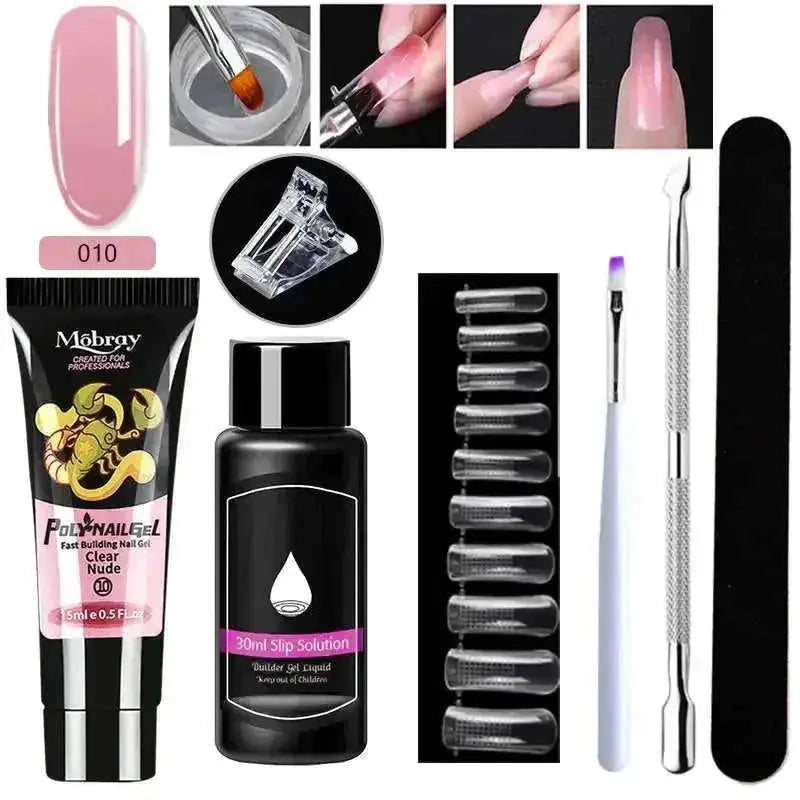 crystal nail extension kit | professional nail art set | acrylic nail forms set | energy saving