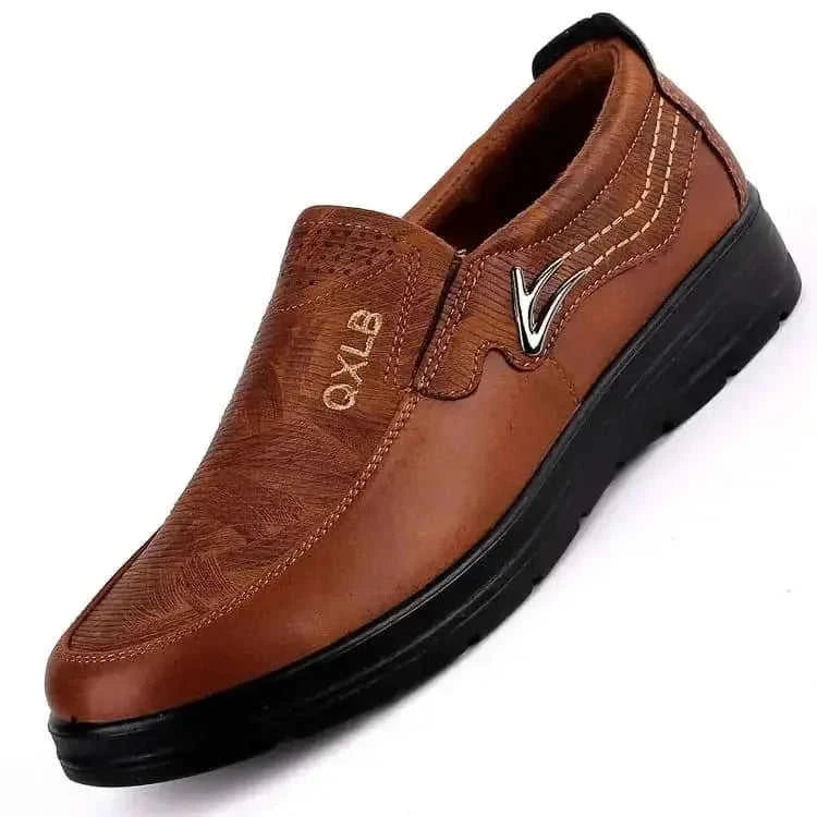 genuine leather upper | waterproof leather shoes | lightweight casual sneakers | energy saving