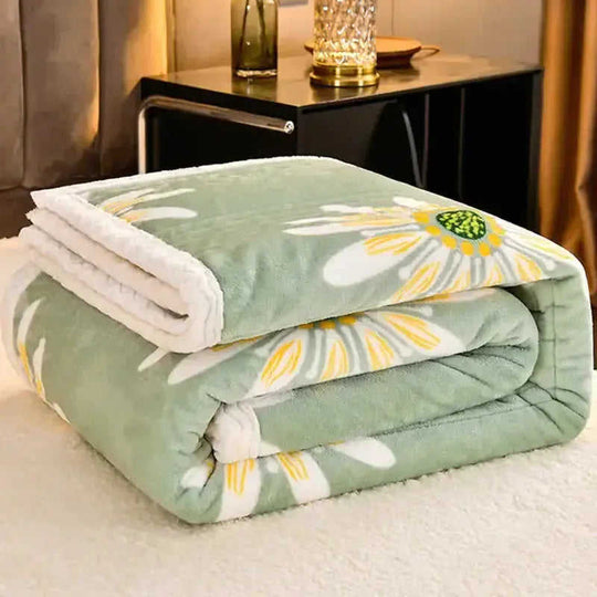 Cashmere Three-layer Blanket Thickened Warm Feather Silk Blanket - Meifu Market