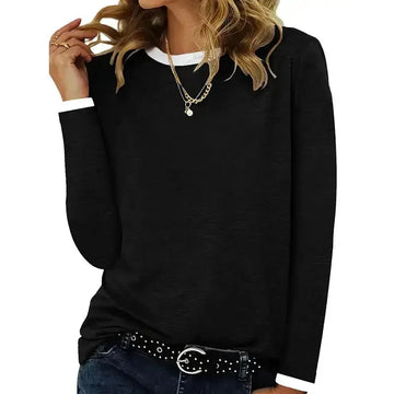 3 Pack Women's Long Sleeve T Shirts, Round Neck Basic Tops Fall Casual Trendy Tees Loose Fit Soft Clothes Outfits Meifu Market