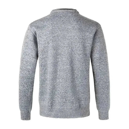 fleece-lined cardigan | cotton knitwear coat | winter dad coat | ultrasonic cleaning
