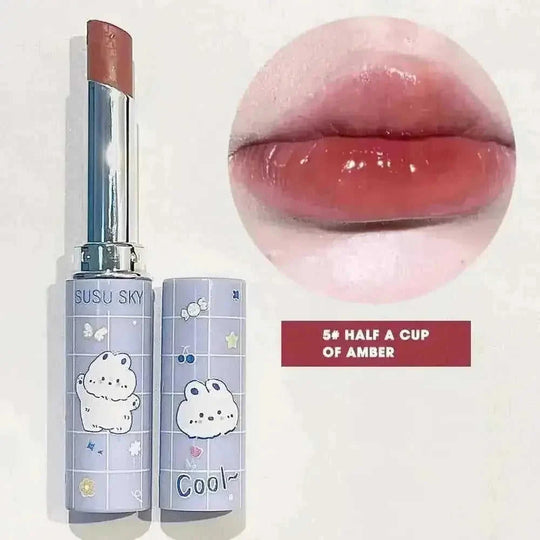 long-lasting non-stick lip glaze | vegan non-stick lipstick | glossy lip stain transfer-proof | ultrasonic cleaning