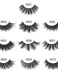 d mink false eyelashes set | reusable magnetic eyelashes | natural looking volume lashes | energy saving