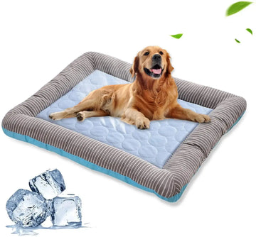 Pet Cooling Pad Bed For Dogs Cats Puppy Kitten Cool Mat Pet Blanket Ice Silk Material Soft For Summer Sleeping Blue Breathable Meifu Market