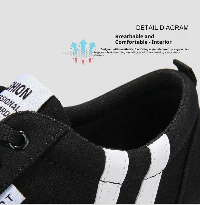 Spring Canvas Shoes Men's Low Top Meifu Market