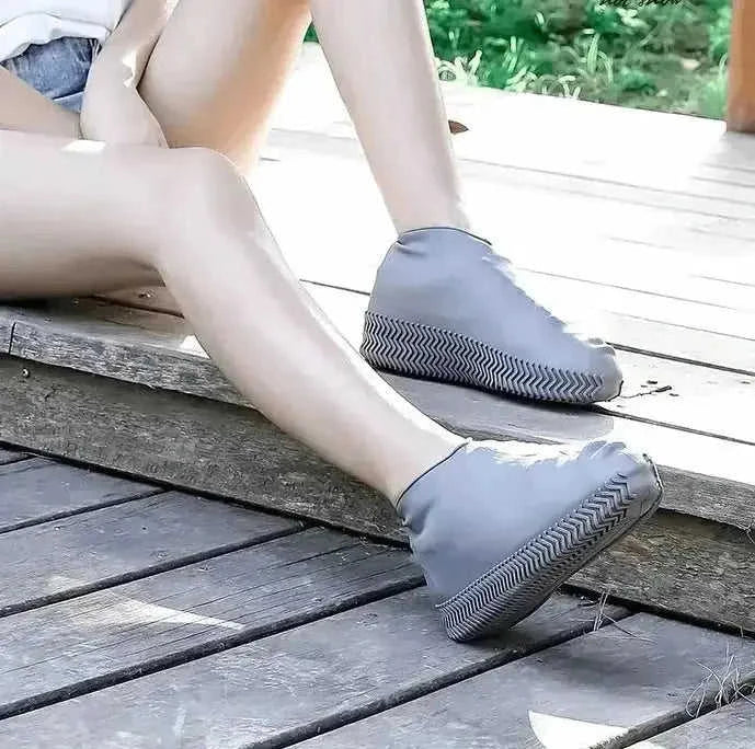 waterproof silicone rain boots | lightweight hiking footwear | foldable travel boots | ultrasonic cleaning