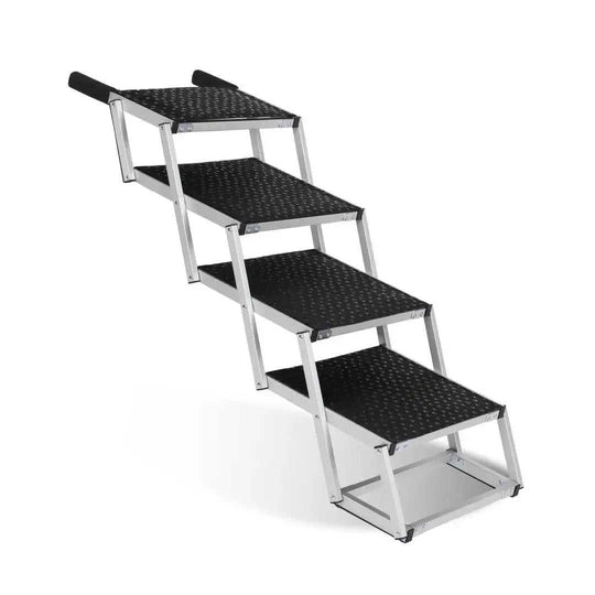 Foldable Dog Ramp For Cars, SUVs, Trucks, Portable Pet Dog Stairs For Large Dogs With Non-Slip Surface Reinforced Design, ...