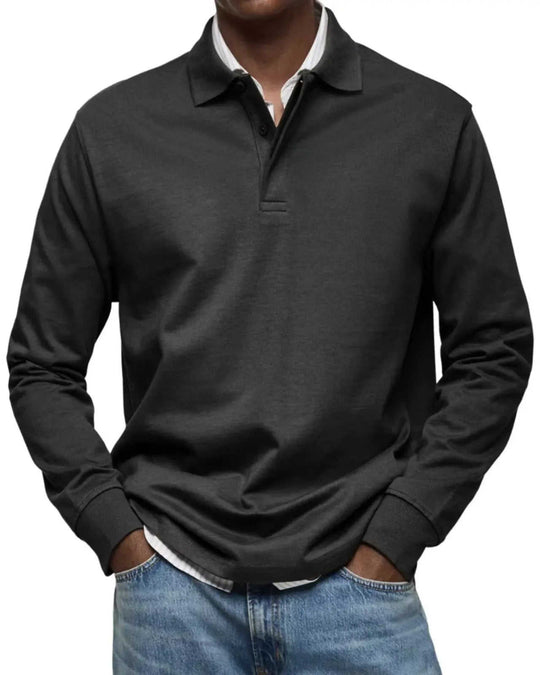 Men's Casual All-matching Long Sleeve Button Shirt XXL - available style options