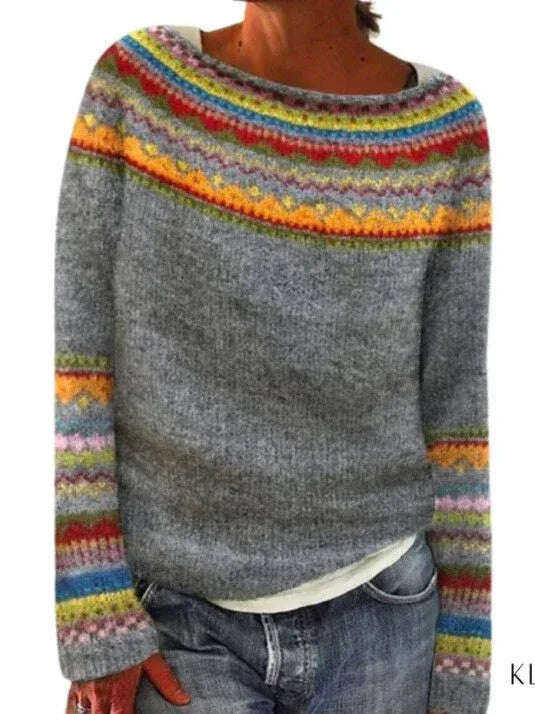 Women's Fashionable Pullover Sweater Top Meifu Market