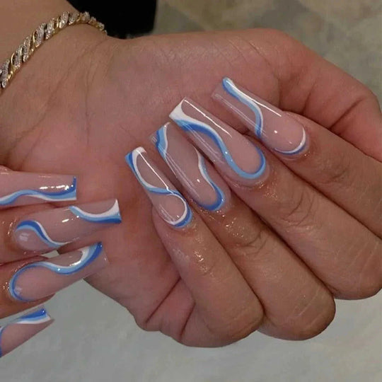 acrylic nail tips | short coffin nails | press on nails | ultrasonic cleaning