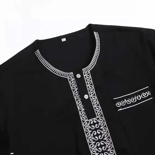 lightweight cotton thobe | breathable prayer robe | long sleeve arabic robe | energy saving