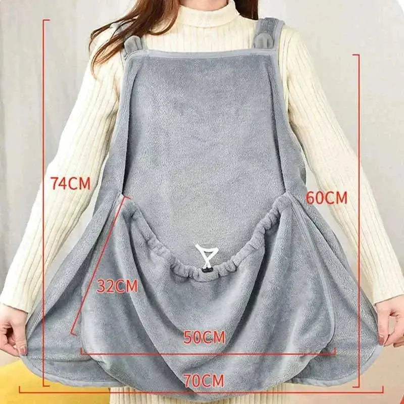 Cat Clothes Pets Apron Grey - alternative view