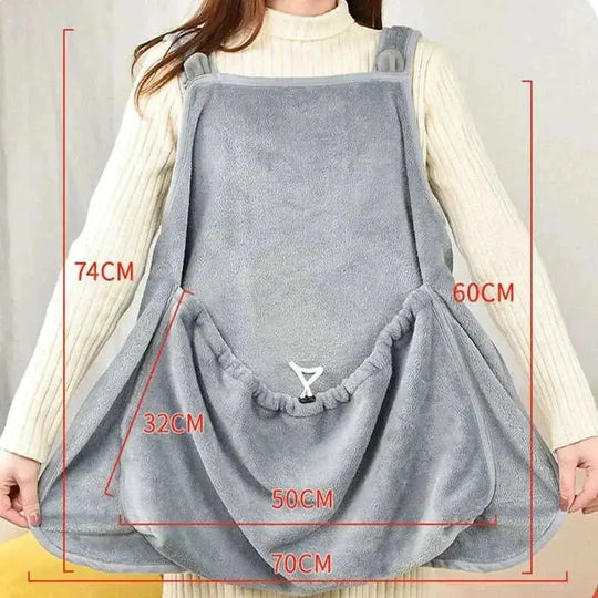 Cat Clothes Pets Apron Grey - alternative view