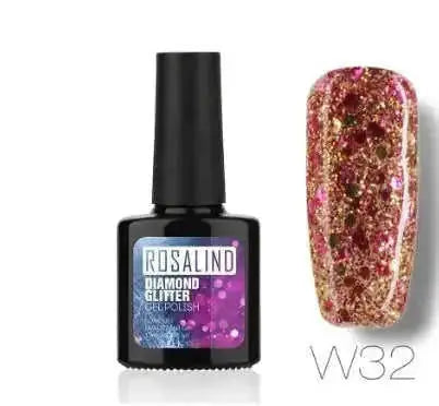 Diamond Nail Gel Polish - Reflective Glitter Gel for Nail Art | 10ml UV/LED RBW48 - available style options