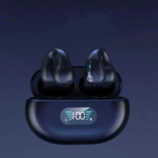 Bone Conduction Headphones TWS Earbuds Ear Clip Bluetooth 5.3 Touch Wireless Earphone In-Ear Bass HIFI Sports Headset - Meifu Market