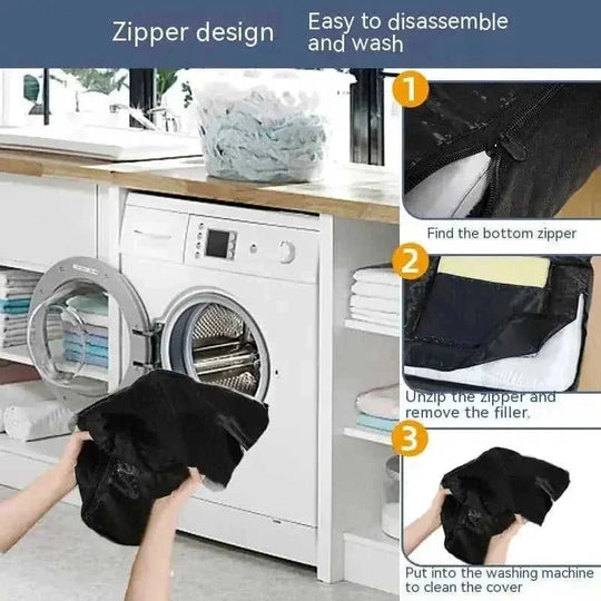 Car Pet Pad Removable And Washable Kennel Gray - back view