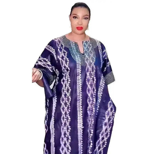 satin maxi dress set | rhinestone embellished robe | loose fit lounge dress | energy saving