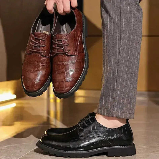 British Style Dress Shoes - Men's Casual Leather Oxfords for Business & Formal - Meifu Market
