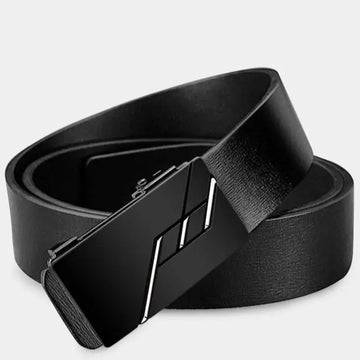 Automatic Leather Buckle Cowhide Casual Business Men's Pant Belt meifu market