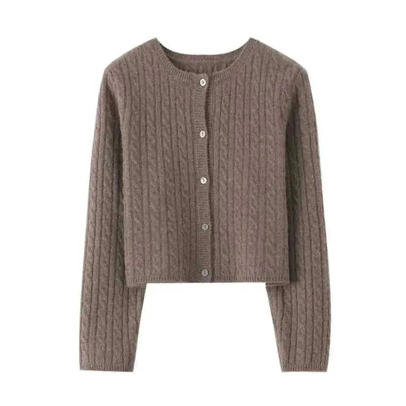 Knitted Small Twisted Cashmere Cardigan Suspender Skirt Two-piece Suit - wool skirt with sweater set - etsy