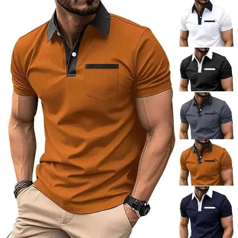 slim fit polo shirt | stretch cotton fabric | breathable performance shirt | ultrasonic cleaning