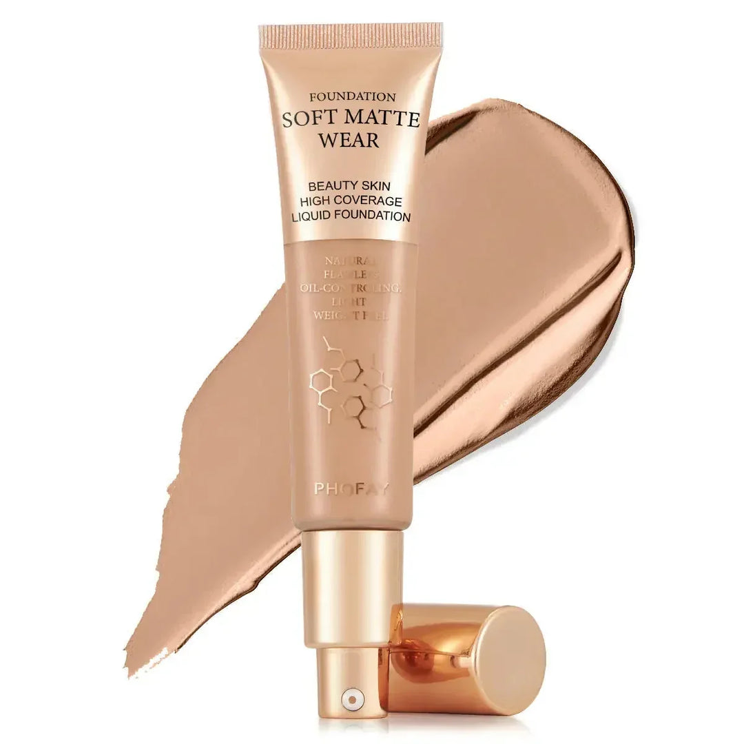 long-lasting matte foundation | waterproof liquid foundation | buildable coverage foundation | ultrasonic cleaning
