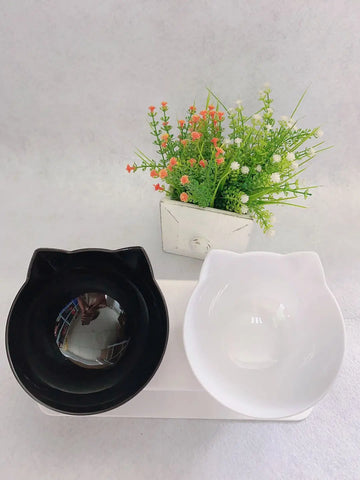 Cat Double Bowl Cat Food Bowl Protects Cervical Vertebra Meifu Market