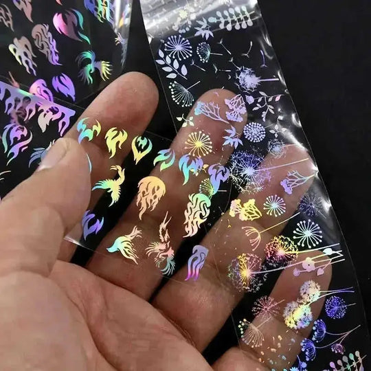 nail art stickers waterproof | gel nail wraps long lasting | salon quality nail decals | ultrasonic cleaning