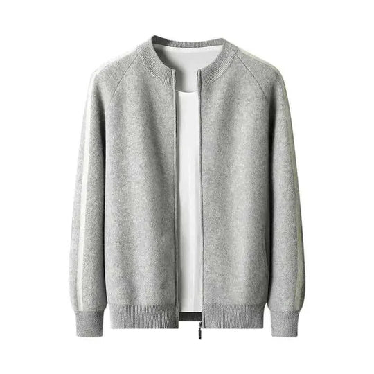 pure wool cardigan | half turtleneck sweater | four flat air layer | energy saving