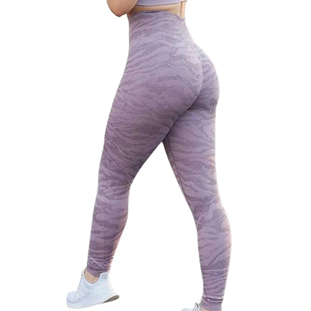 high-waisted sculpting leggings | seamless squat-proof fabric | tummy control workout tights | ultrasonic cleaning