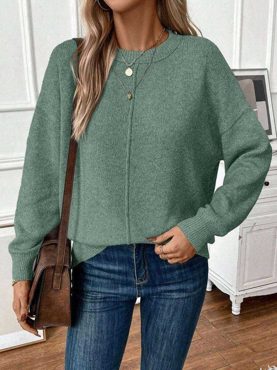 Simple Women's Knitted Sweater Pullover Meifu Market
