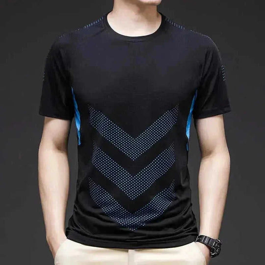 lightweight ice silk fabric | breathable running shirt | quick-drying athletic tee | ultrasonic cleaning