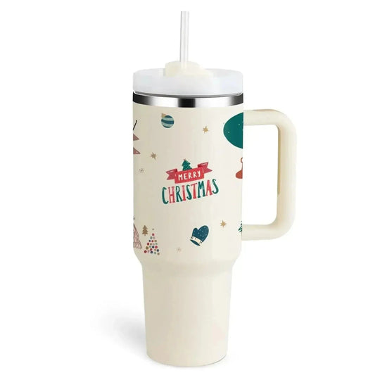 oz insulated tumbler with straw | stainless steel vacuum insulation | large capacity coffee mug | ultrasonic cleaning