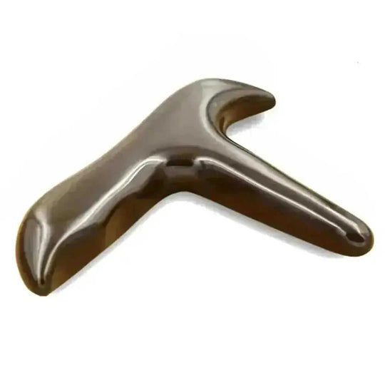 5A Si Bin Bian Stone Gua Sha Massager - Face & Body Slimming Tool - lifestyle (color: black | pattern: check)